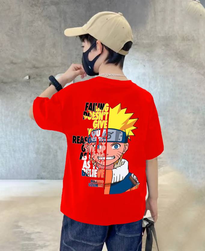 Beaumen Boys Printed Pure Cotton Oversized T Shirt