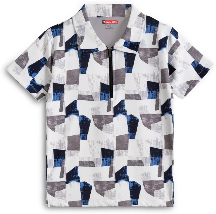 JACKBOY Boys Printed Polycotton Regular T Shirt