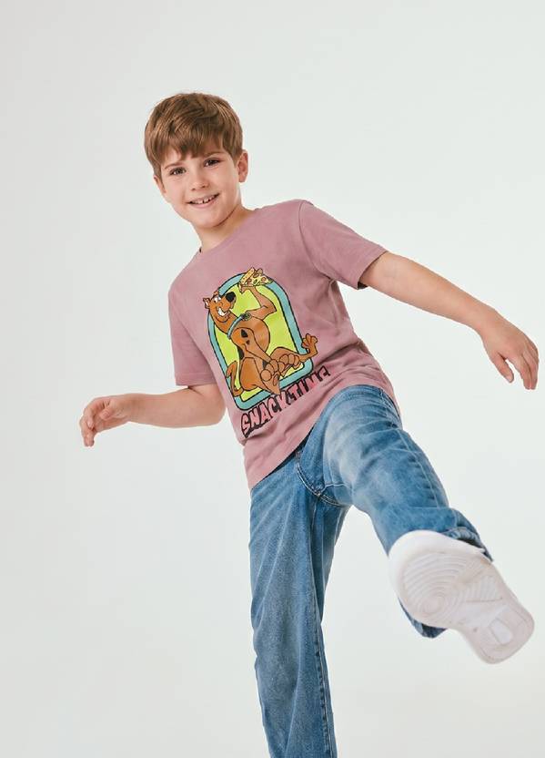 ETEENZ Boys Printed Cotton Blend Regular T Shirt