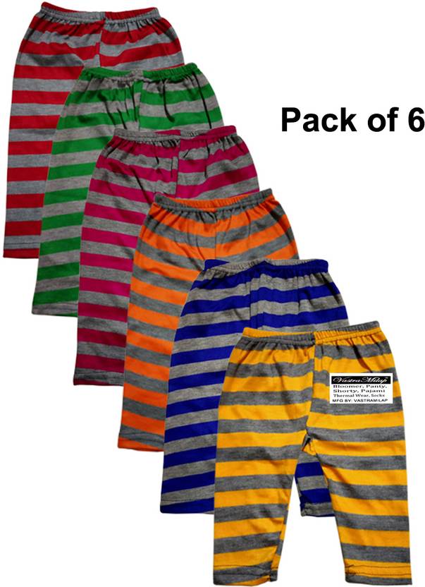VastraMilap Pyjama Thermal For Boys & Girls  (Multicolor, Pack of 6)