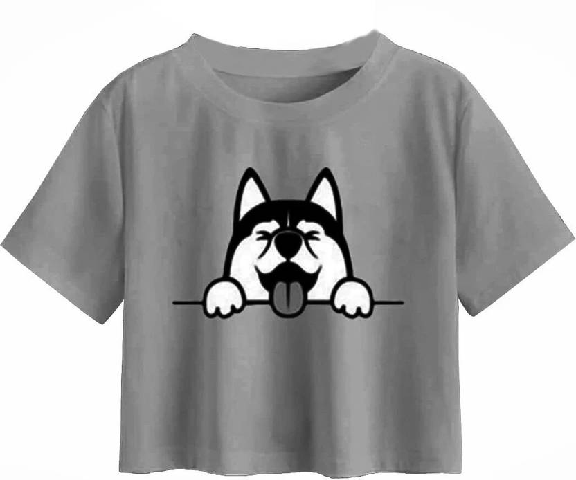 100LUCK Girls Casual Cotton Blend Crop Top