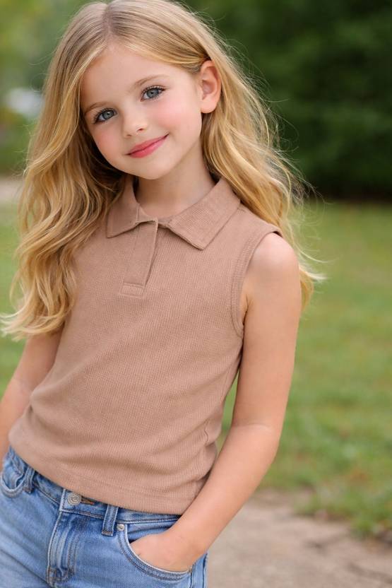 Ninas Girls Casual Cotton Blend Top
