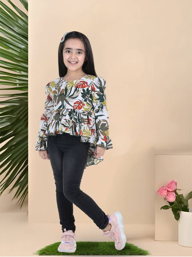 CUTIEKINS Girls Casual Polyester Top