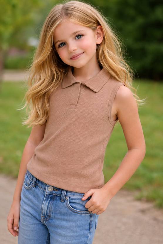 Ninas Girls Casual Cotton Blend Top