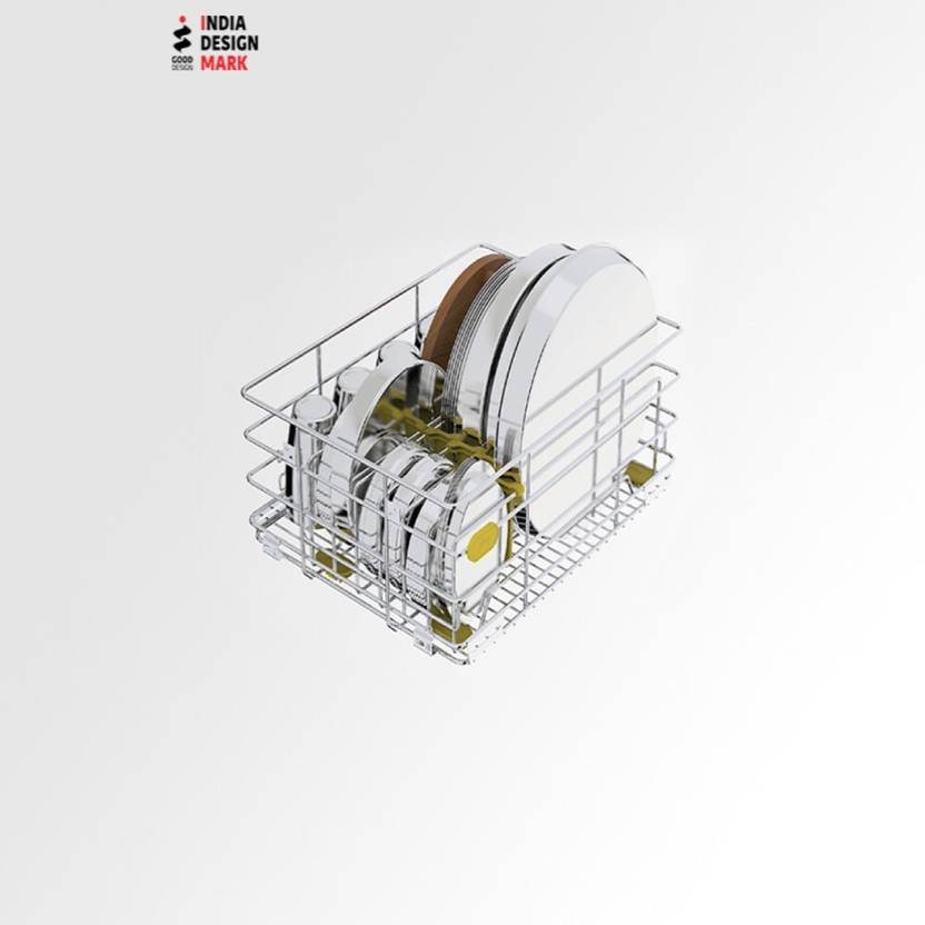 Godrej Plate Kitchen Rack Steel, Plastic Godrej Skido Smart Kitchen
