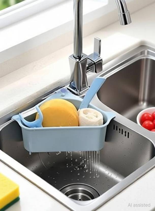 NITEXA Fruits/Vegetables Kitchen Rack Plastic SINK CORNER DRAINER.