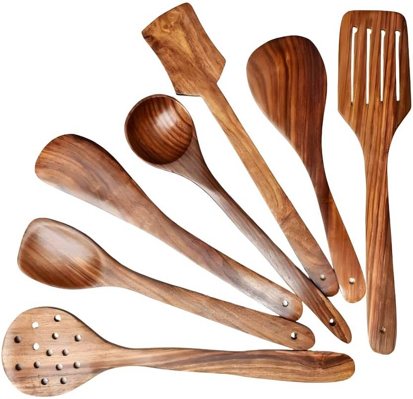 Bharatcrafts wooden spatula set of 5 Kitchen Tool Set