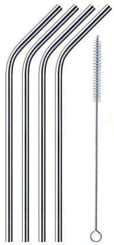 ASHGUJ Stainless Still Straight Drinking Straw - Reusable Kitchen Tool Set