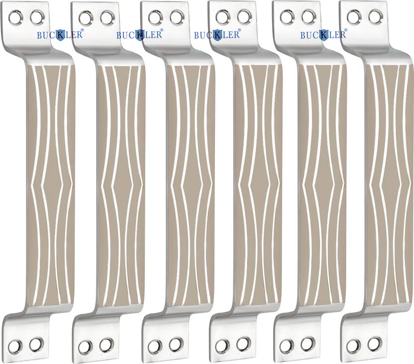 BUCKLER Door Handle| Cabinet| Window| Wardrobe|Drawer handles Laser Print Design-6 Inch Stainless Steel Cabinet/Drawer Handle