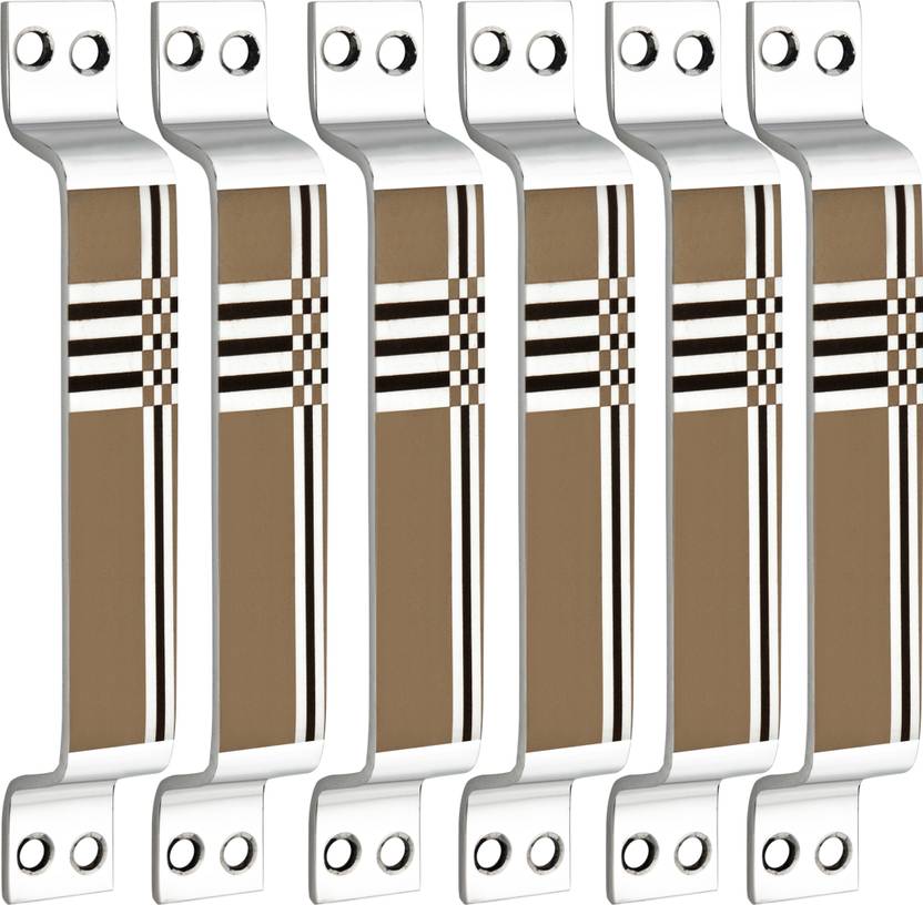 BUCKLER Door Handle| Cabinet| Window| Wardrobe|Drawer handles Laser Print Design-6 Inch Stainless Steel Cabinet/Drawer Handle