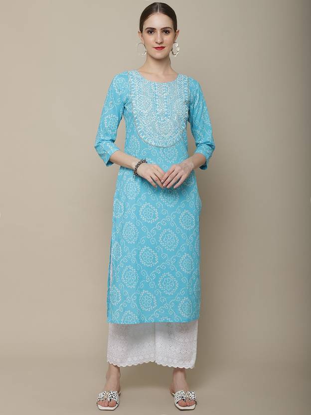 Vastramyaa Printed Pure Cotton Straight Kurta for Women