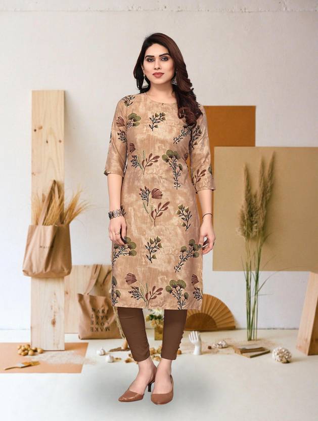 KETAKI FASHION Printed Crepe A-line Kurta for Women