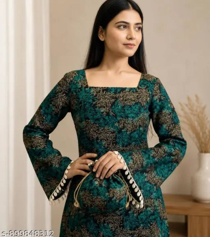 Shivifashion Women Printed Straight Kurta