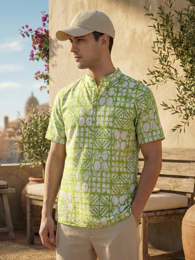 CHHAAP Men Printed Straight Kurta