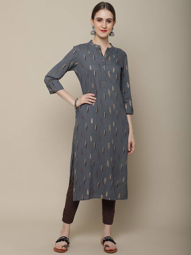 Vastramyaa Printed Pure Cotton Straight Kurta for Women