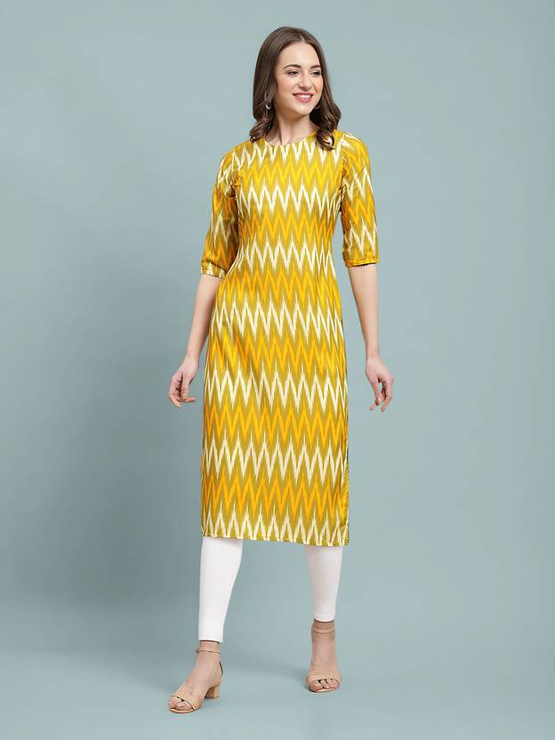 NAVYANKAA Printed Crepe A-line Kurta for Women