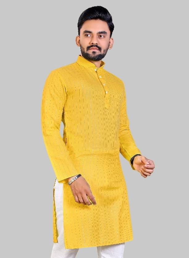balajiis Men Solid Straight Kurta