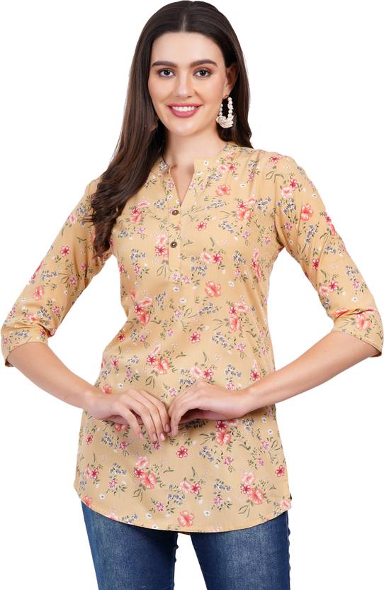 Navlika Printed Viscose Rayon Straight Kurta for Women