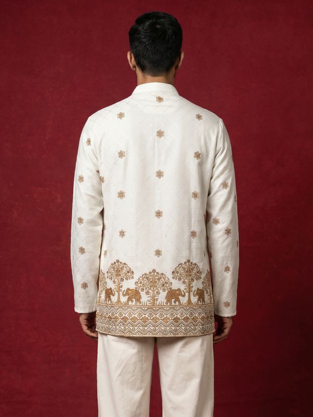 Jompers Men Embroidered Tunic Kurta - Image 2