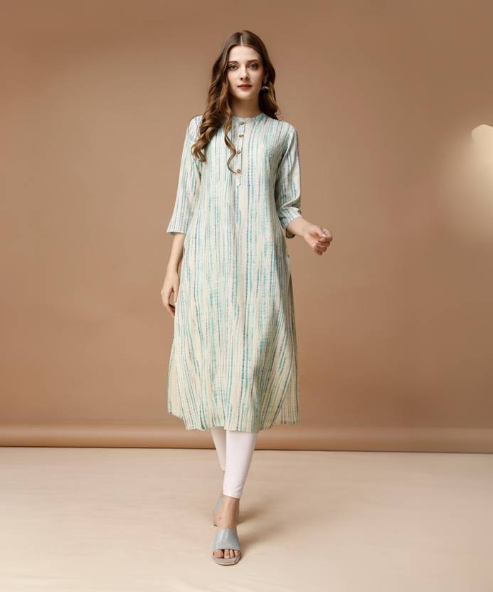 berrylicious Printed Viscose Rayon Straight Kurta for Women