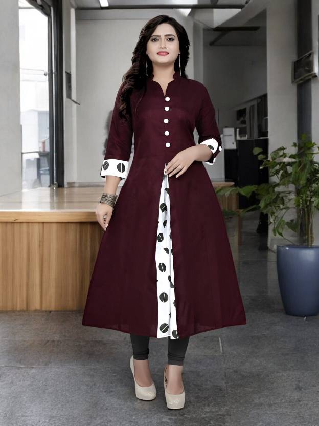 Suhanisx Women Embroidered A-line Kurta