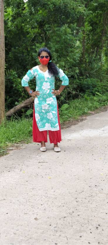 TRENDYNS Women Printed Straight Kurta