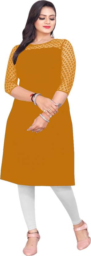 Maheshvi Self Design Crepe Flared Kurta for Women