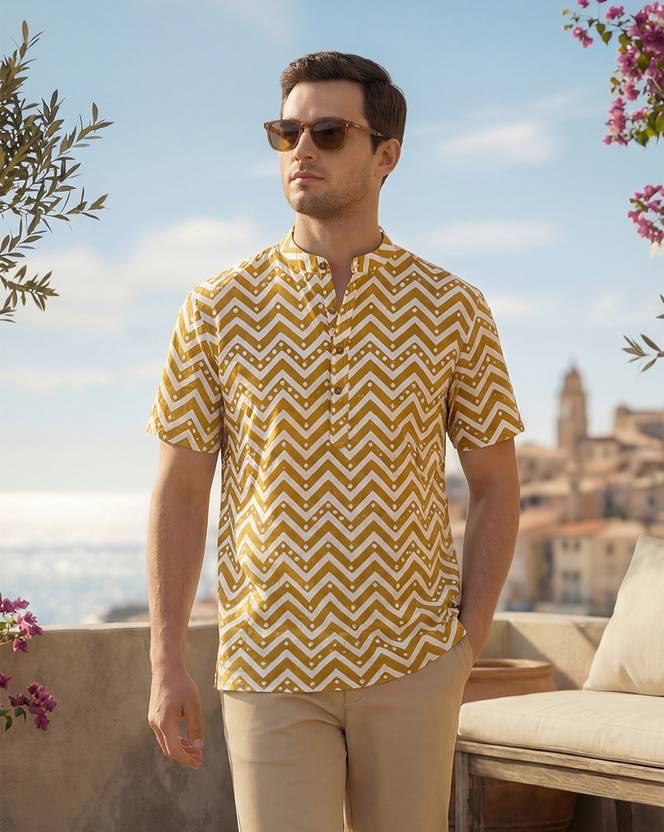 CHHAAP Men Printed Straight Kurta