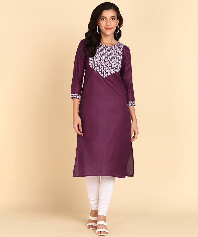 Shrutika Women Chikan Embroidery A-line Kurta