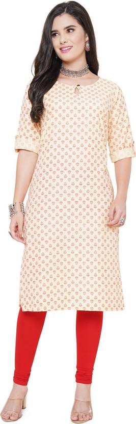 ANUSHIL Women Printed Straight Kurta