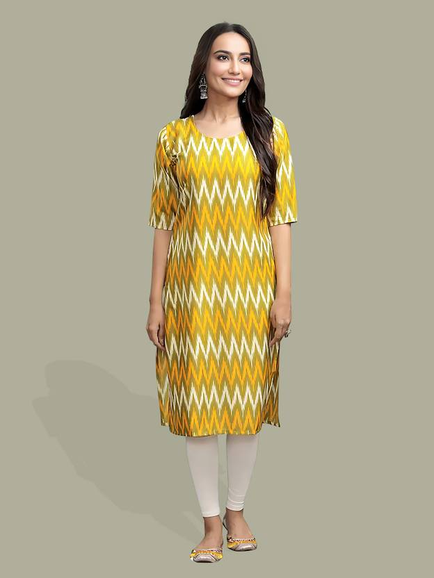 NAVYANKAA Printed Crepe A-line Kurta for Women