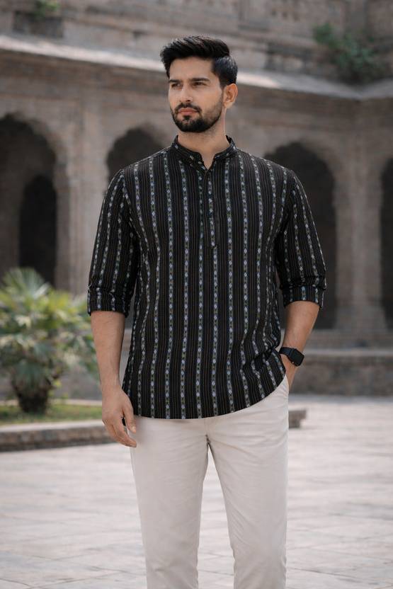 LADSLOOM Men Solid Straight Kurta