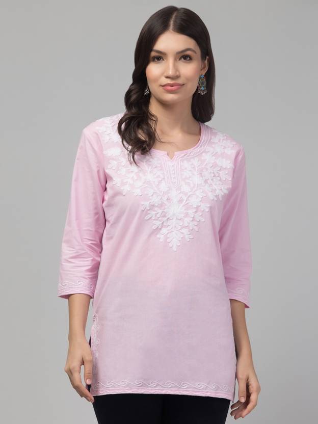 FamBee Women Self Design Straight Kurta
