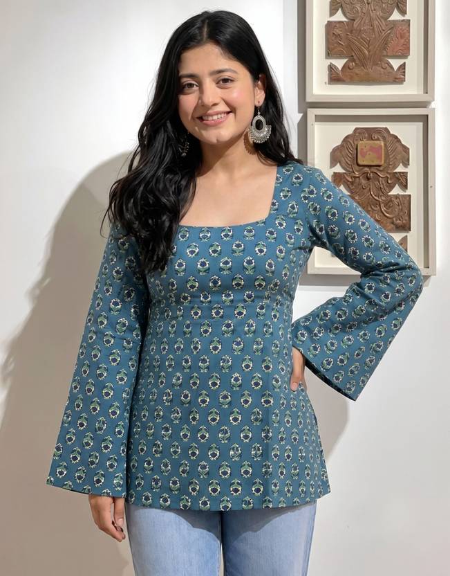Feranoid Retail Women Floral Print Straight Kurta