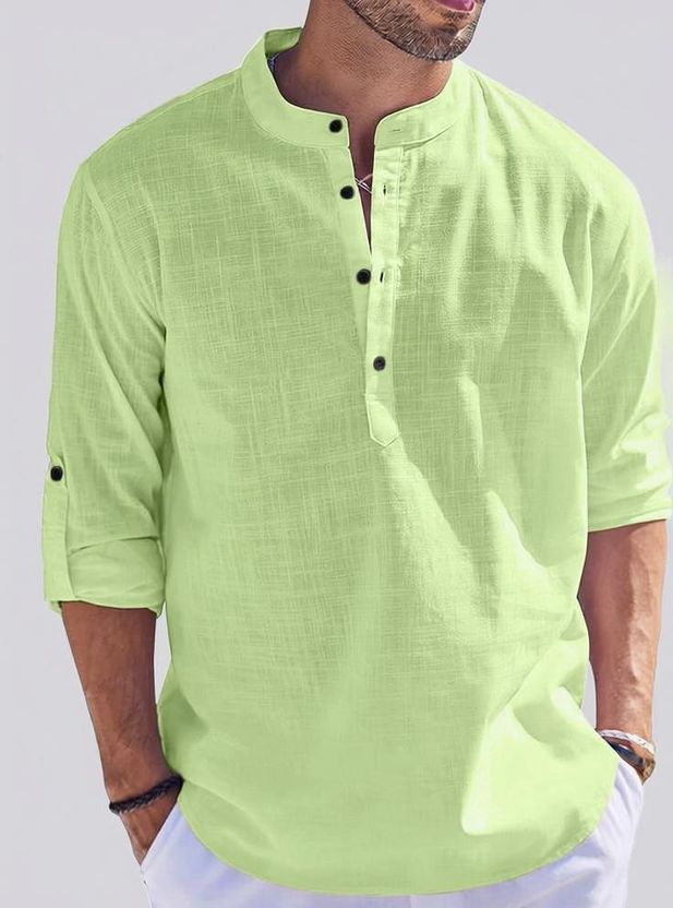 Jompers Men Purple Straight Kurta - Image 4