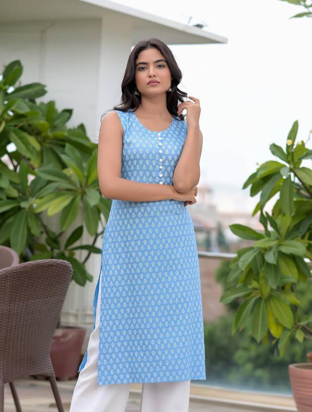 shobhit Women Printed Straight Kurta