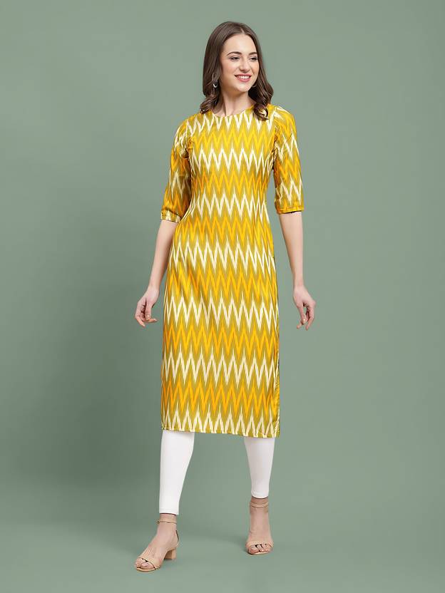 NAVYANKAA Printed Crepe A-line Kurta for Women