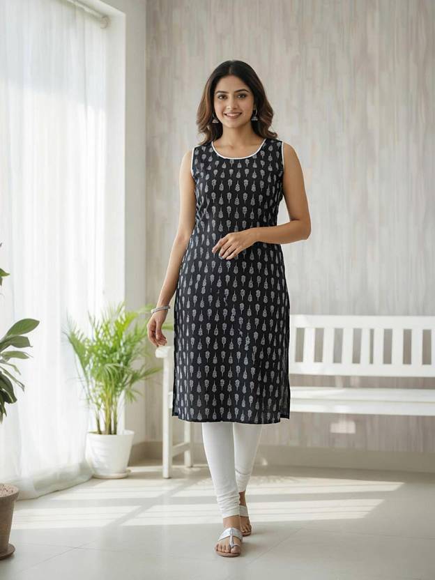 FUSION STORE ENTERPRISES Women Printed Straight Kurta
