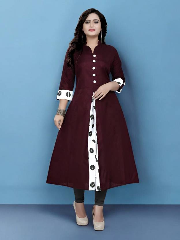 Suhanier Women Solid A-line Kurta