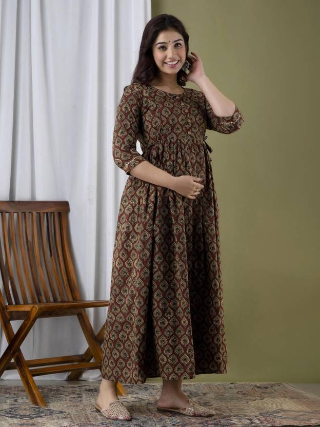 Tulsiram Printed Pure Cotton Anarkali Kurta for Women