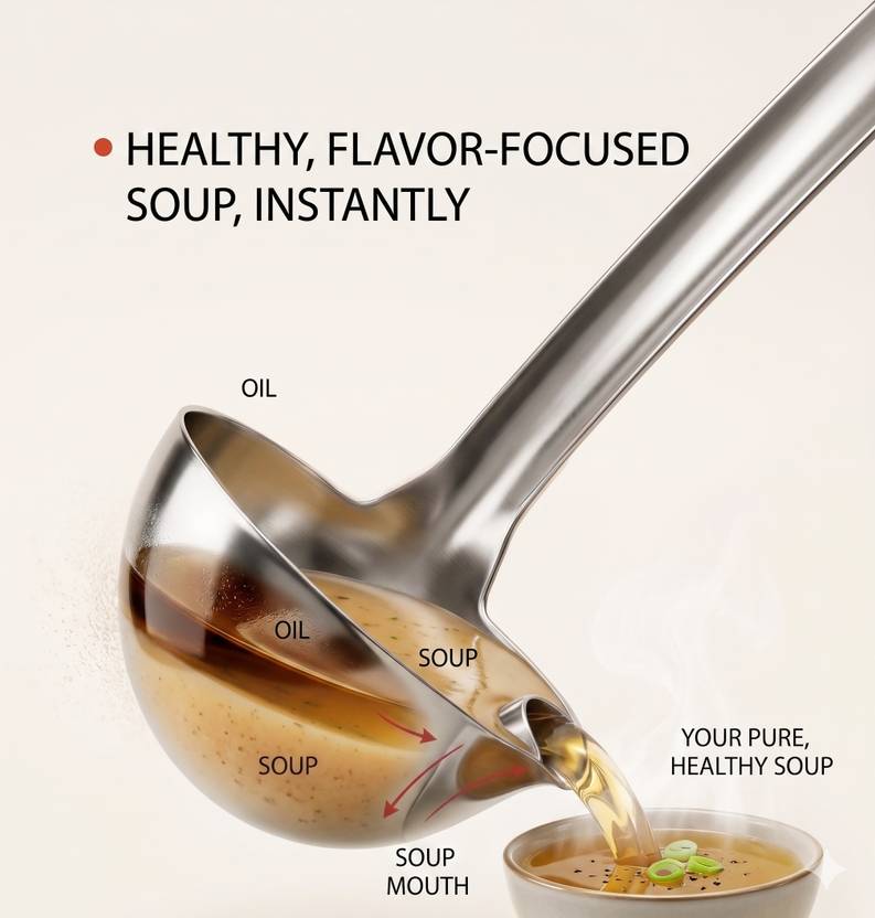 Simple baskeet Stainless Steel Ladle