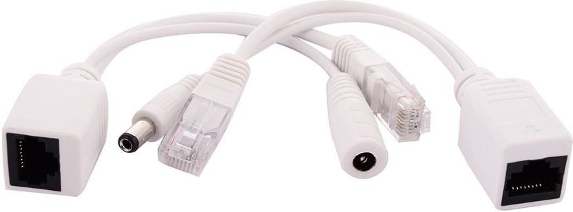 BlackBoost Power Over Ethernet Poe Injector Splitter Adapter Poe Cables Internet Protocol Wired Ethernet Lan Adapter compatible with Windows, Linux, Mac, Ubuntu