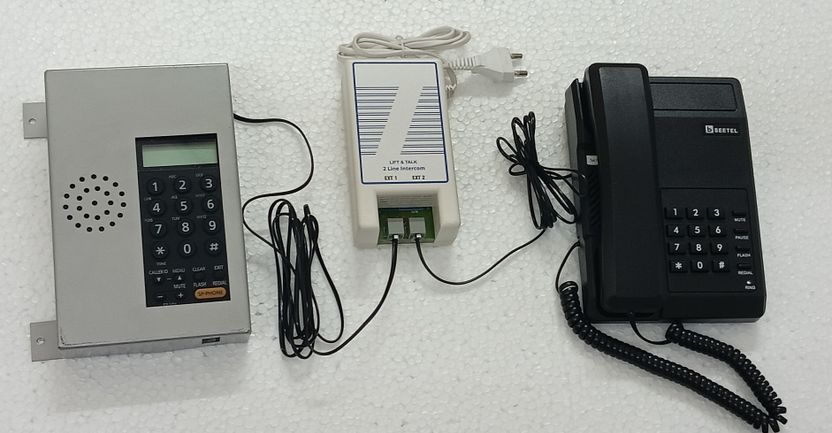 MASCOM 1+1 INTERCOM WITH BEETEL BASIC TELEPHONE & LIFT PHONE Cord...more - Image 1