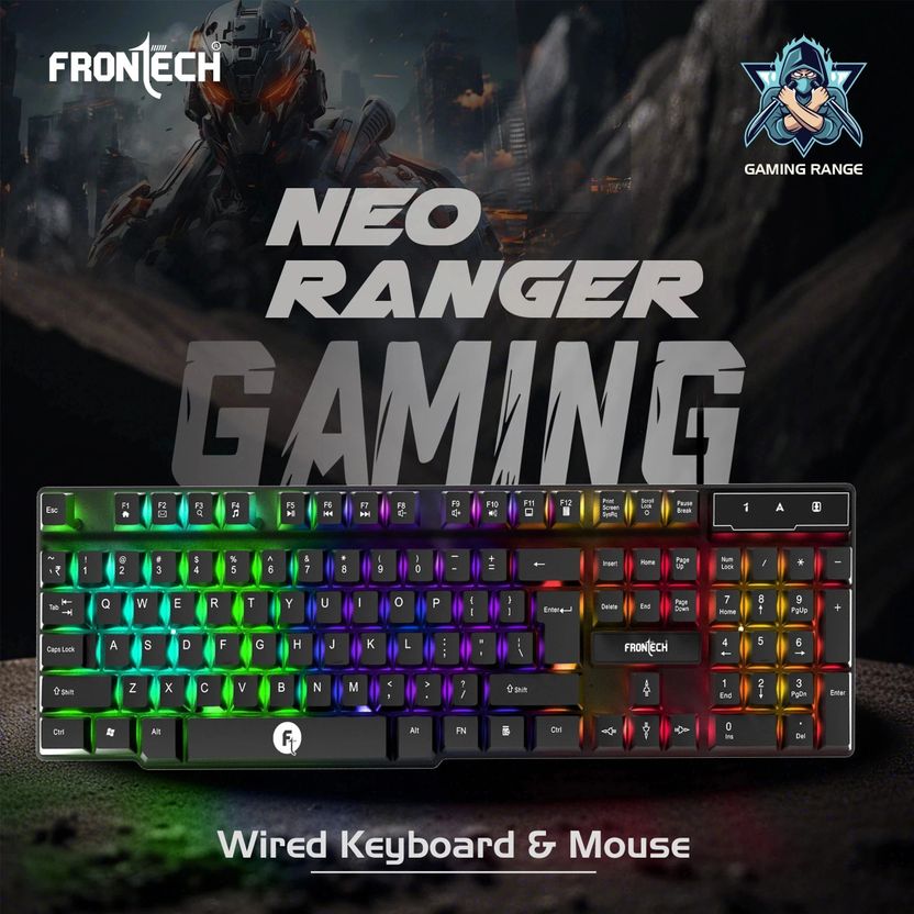 Frontech KB-0040 Wired Gaming Keyboard and Mouse Combo - Image 2