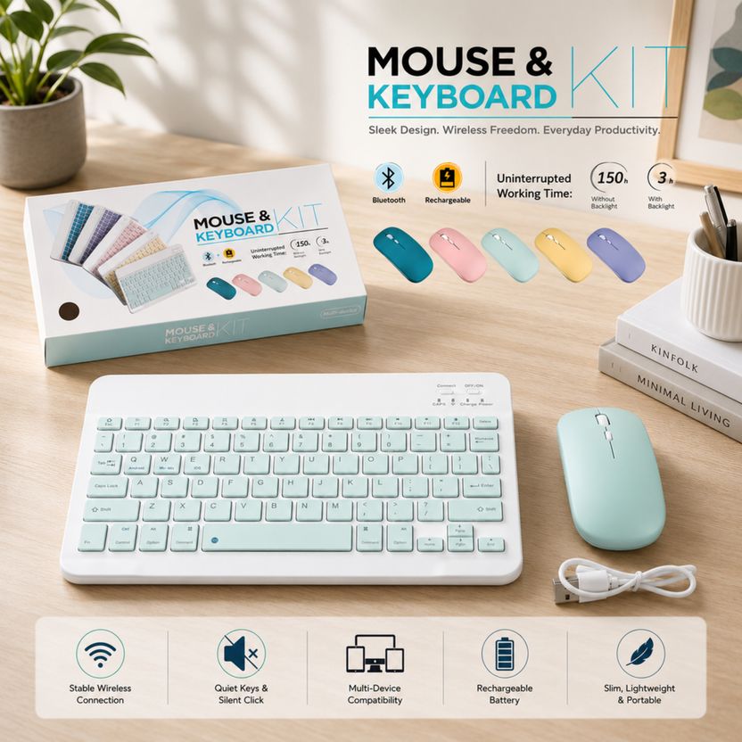 MOBRISTA Bluetooth Keyboard and Mouse Combo - Image 10