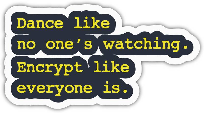 woopme Dance like no ones watching encrypt like everyone is Laptop Trackpad Vinyl Laptop Skin Compatible for 15.6 inch