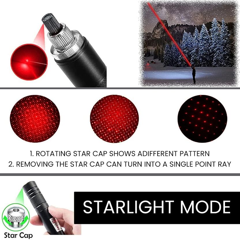 HANNEA Red Laser Pointer, 2000m USB Rechargeable - Image 5