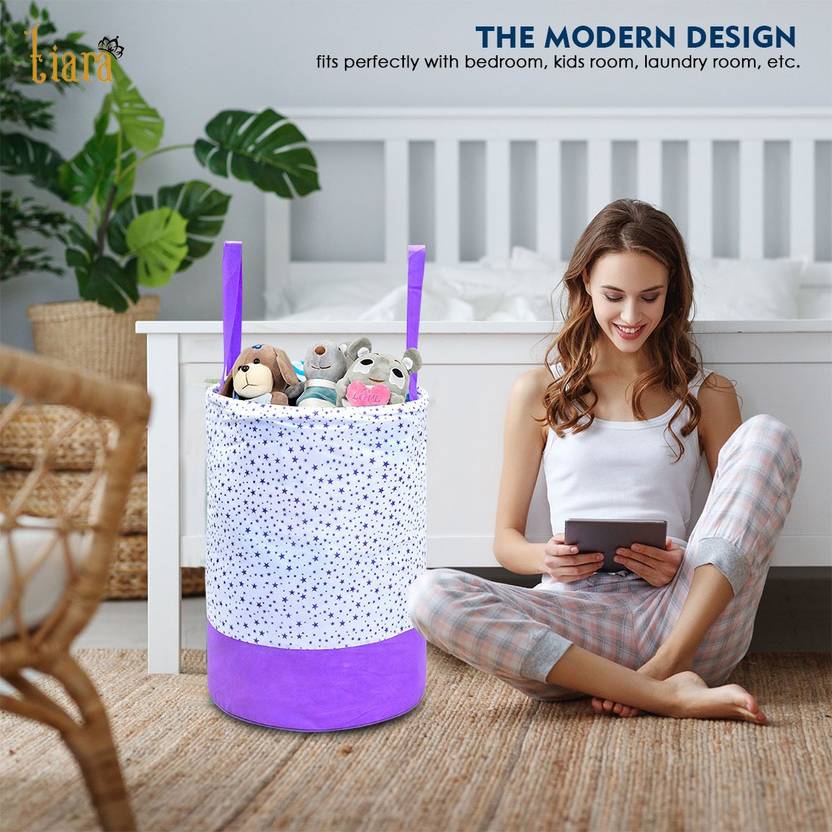 Tiarakrafts 45 L Purple Laundry Bag