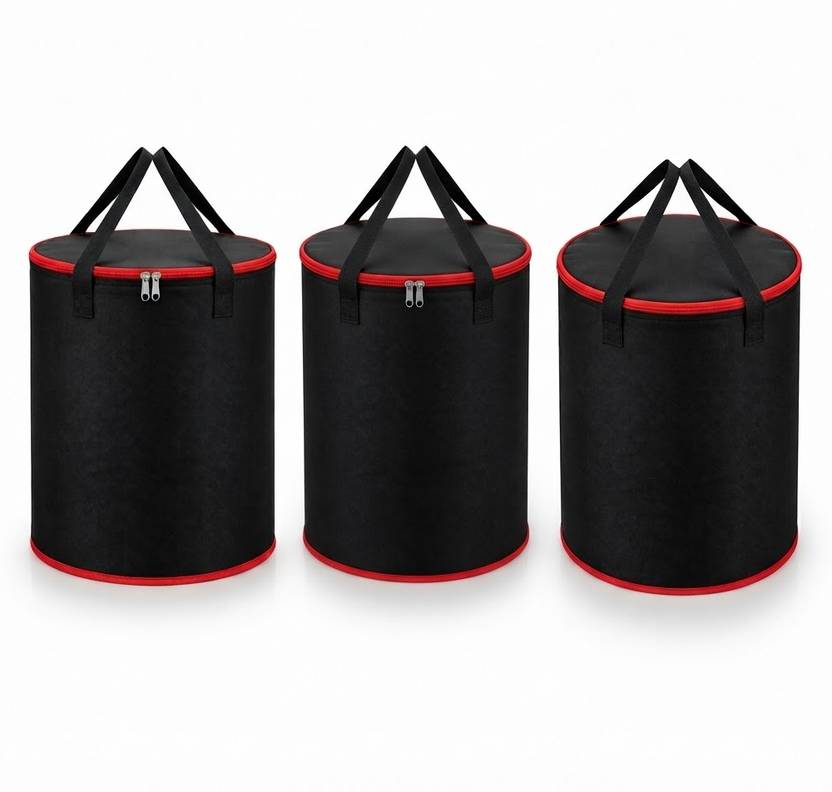 Abhikrafts 35 L Black Laundry Bag