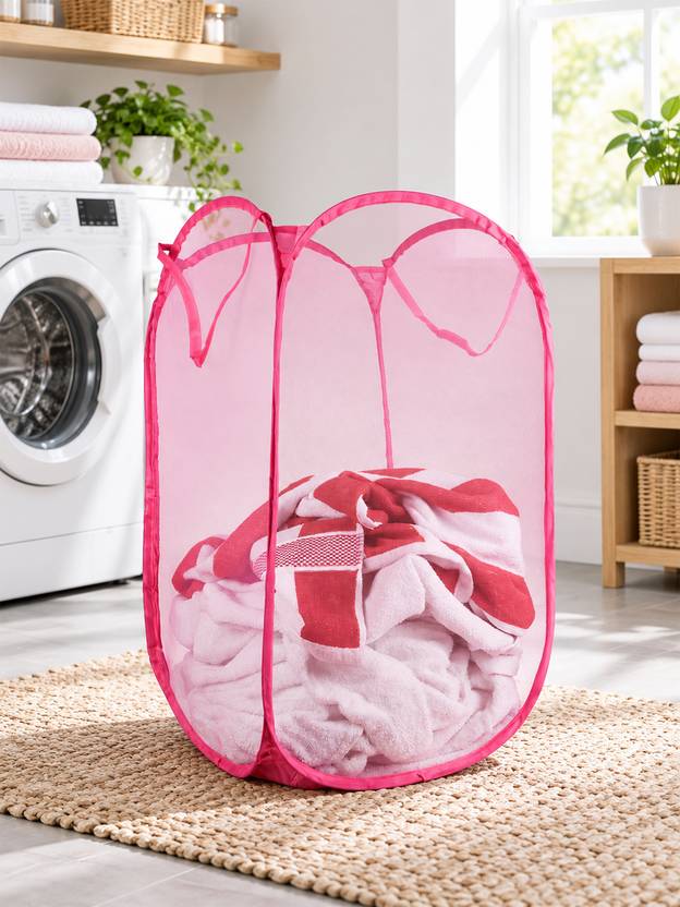 KUBER INDUSTRIES 20 L Pink Laundry Bag